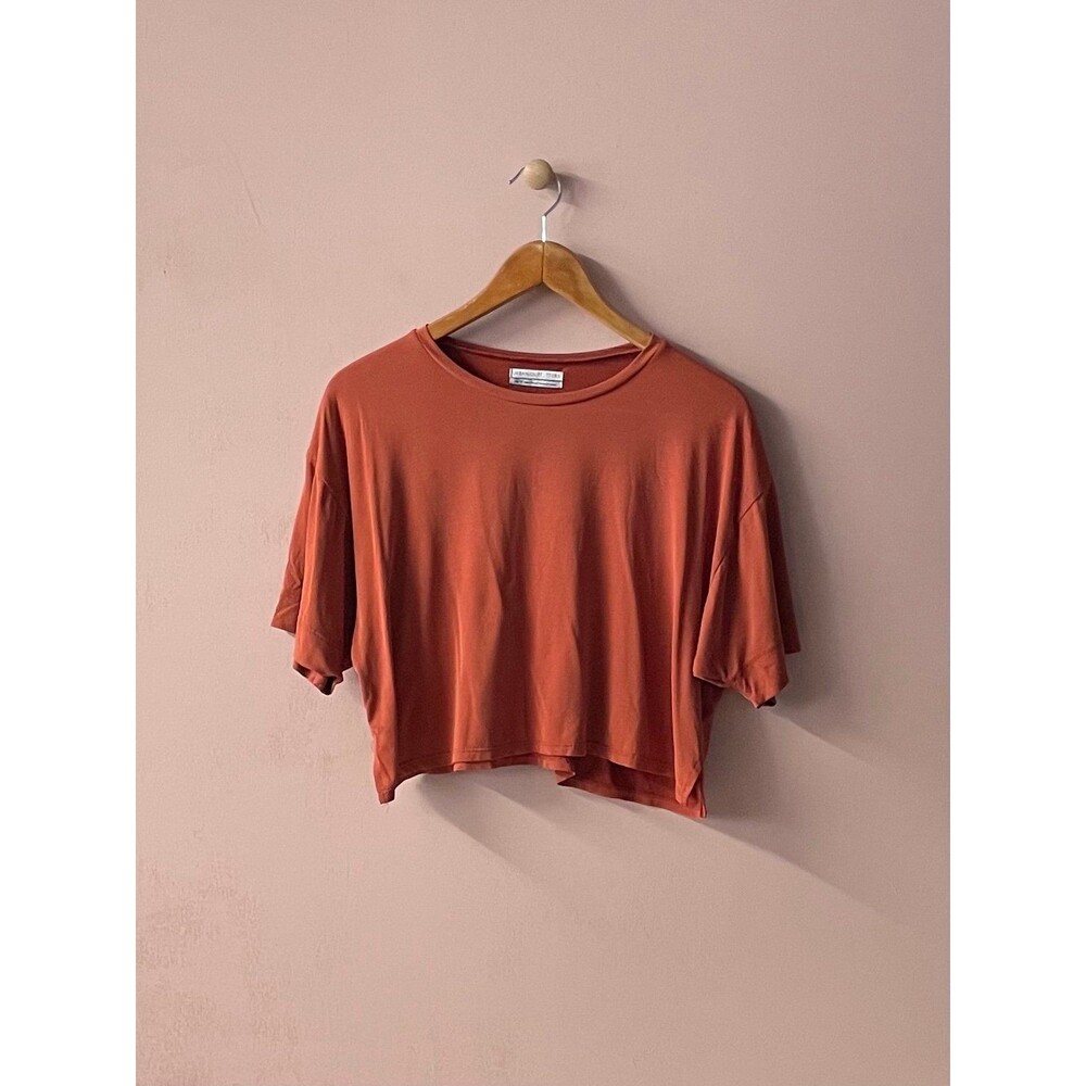 Urban Outfitters Rust Boxy Fit Cropped Tee Size XS